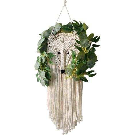 Boho Art Mural - Tenture Animaux avec Artificielles - Décoration à Longues