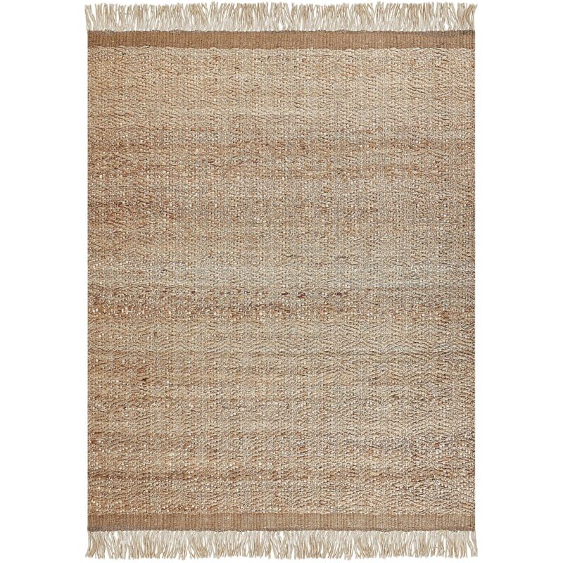 Beliani Teppich Abana Beige 160 X 230 Cm Jute
