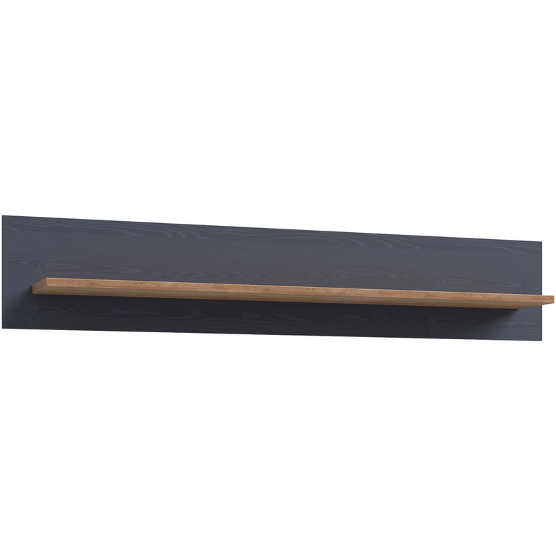 Furniture To Go - Bohol Wall Shelf in Riviera Oak/Navy