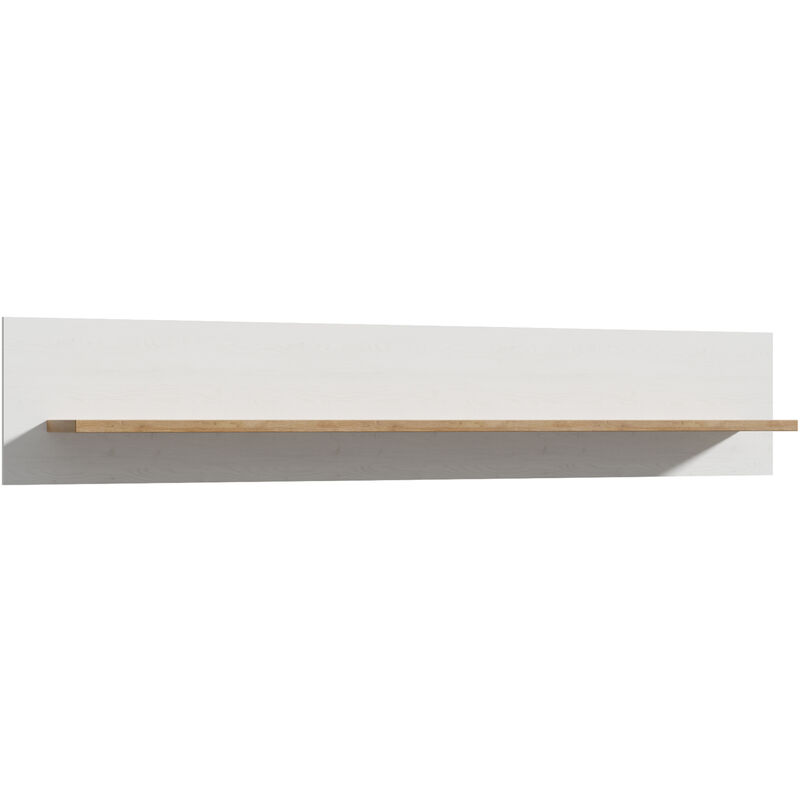Furniture To Go - Bohol Wall Shelf in Riviera Oak/White