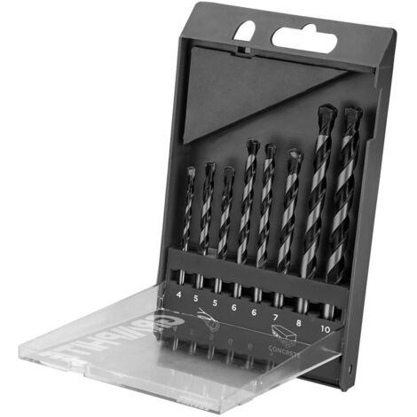 Bohrer graphite 57h351 Hartmetall 8 Stück 4-10 mm