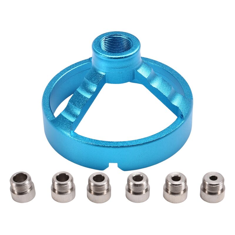 Image of Tlily - Bohrführung 5/6/7/8/9/10 mm Bit-Lochstanzer-Ortungsgerät Blau