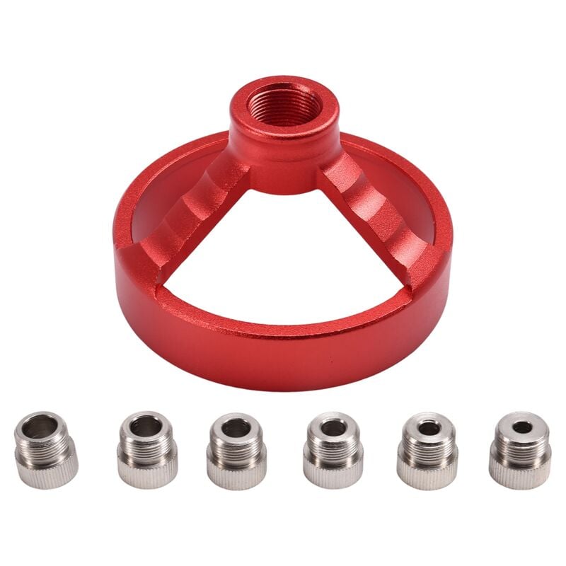 Image of Tlily - Bohrführung 5/6/7/8/9/10 mm Bit-Lochstanzer-Ortungsgerät Rot