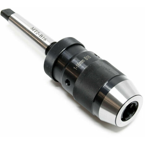 Bohrfutter MK2-B16 mit 16 mm Spannbereich. Integrierter Morsekegel-Bohrfutteradapter