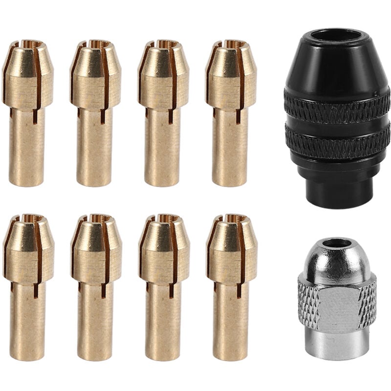 Image of Tlily - Bohrfutter-Spannzangen-Set für , 1/32 Bis 1/8 4486 Keyless Bit mit -Drehbohrmuttern-Set