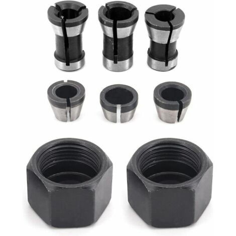 Bohrfutterkopf, Bohrfutter, 6 mm, 6,35 mm, 8 mm Adapterkopf-Konverter, 6 Stück