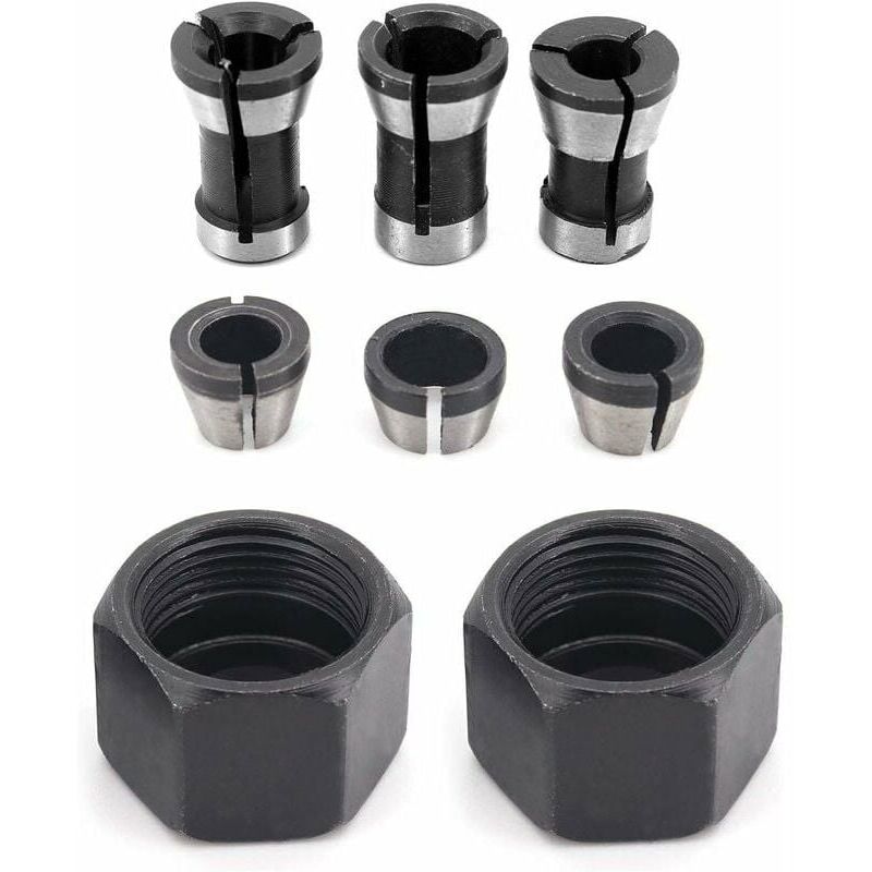 Image of Alovez - Bohrfutterkopf-Set inkl. 6 Konverteradaptern für Bohrmaschinen: 6 mm, 6,35 mm und 8 mm