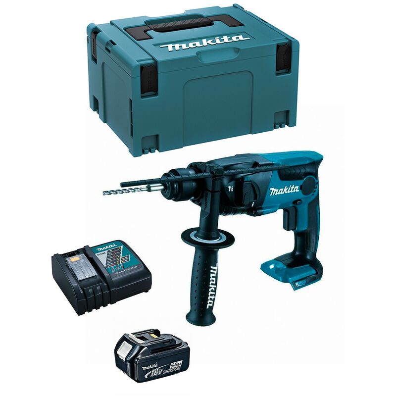 Image of Makita - Bohrhammer DHR165RTJ1 (1 x 5,0 Ah + DC18RC + makpac 3)