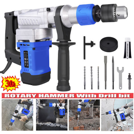 Bohrhammer Tool Stemmhammer Maeißelhammer Bohrmaschine Abbruchhammer 1500Watt