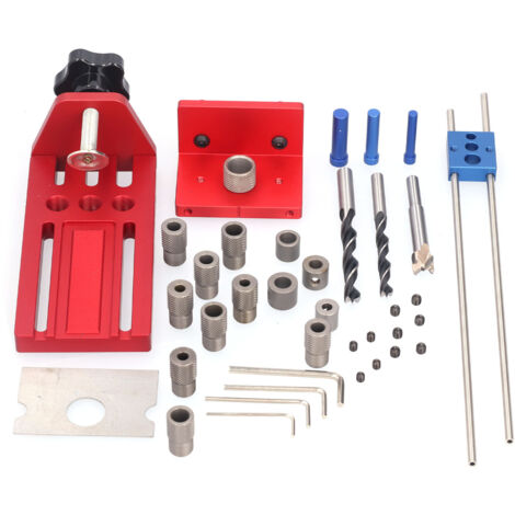Bohrloch-Positionierungshilfe, Bohrloch-Führung, 3-in-1-Bohrschablone, Dübelbohr-Positionierungsset, Schraubklemmsystem für Bohrungen