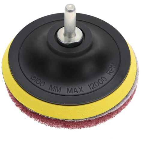 Bohrmaschinen-Reinigungsbürsten und -pads, 10 cm x 6 cm, grünes und rotes Nylon, für Fliesen und Metalle