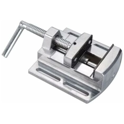 Bohrmaschinen-Schraubstock, 2,5-Öffnungs-Schraubstock aus Aluminiumlegierung mit Führungsstange für Elektriker und Holzbearbeitungswerkzeuge  FLITI