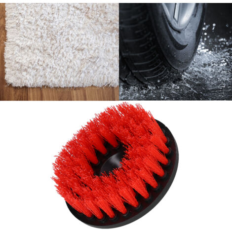 Bohrmaschinenreinigungsbürste mit Aufsatz und Polierfunktion, PP-Material, 12,7 cm Durchmesser, 136 g, Rot