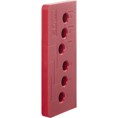 Bohrschablone für Balkontürgriffe 110 x 50 x 16 mm