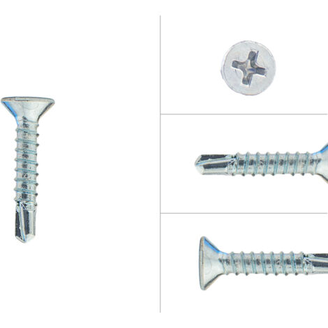 Bohrschrauben mit Bohrspitze 3,5 x 19 mm verzinkt - 200 Stück