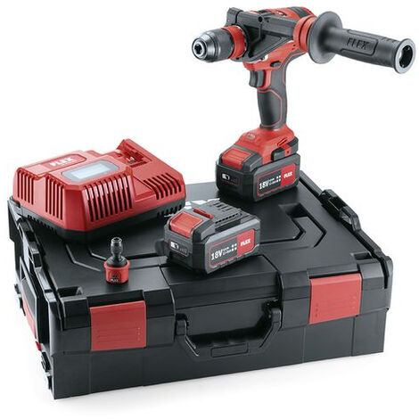 Bohrschrauber 18V DD 4G 18.0-EC/5.0 Set FLEX - 2 Akkus + Ladegerät + Koffer + Zubehör - 482757
