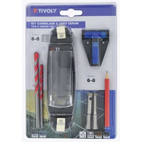 Bohrset für Keramikfliesen, Durchmesser 6 und 8 mm TIVOLY Tivoly