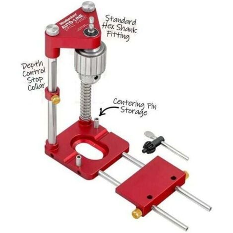TIGREZY Bohrständer, Sechskantantrieb/beweglicher Bohrständer für Akkuschrauber und Bohrmaschine, für runde Oberflächen und Werkstücke