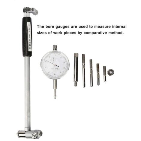 Bohrungslehre 50–160 mm, Bohrungsprüfer, Bohrungsmessanzeiger, Innendurchmesser-Messschieber-Set zur Messung von Innendurchmessern, Bohrungsmessuhr