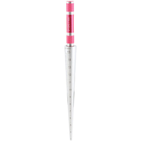 Bohrungslehre aus Edelstahl zur Messung von Kegelbohrungen von 3 bis 15 mm