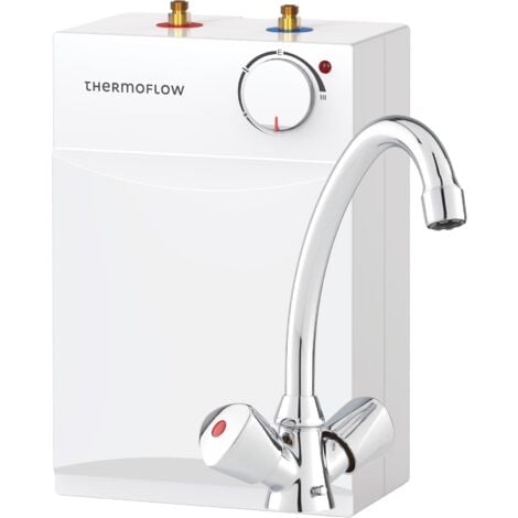 Boiler Warmwasserspeicher 5 L Untertisch Niederdruck 2kW + Armatur Thermoflow