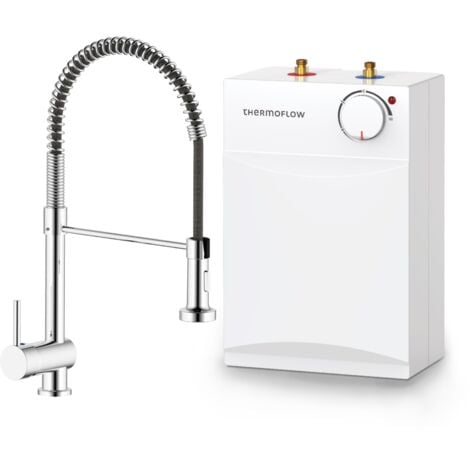 Boiler Warmwasserspeicher 5 L Untertisch steckerfertig + Armatur 2 kW Thermoflow