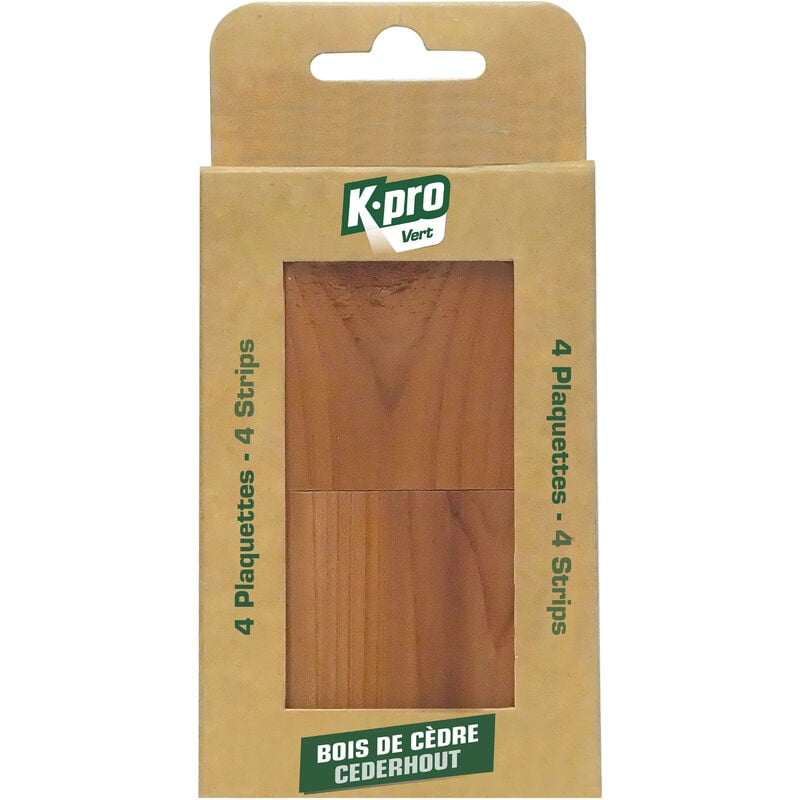 Plaquette au bois de cèdre x4 kapo