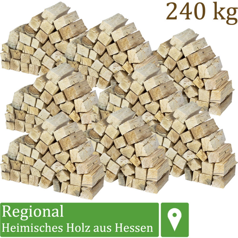 Flameup - Bois de chauffage 5-500kg Pour Poêle et Cheminée Brasero Grill Panier à Feu Bûches de Bois de mâchoire 25 cm