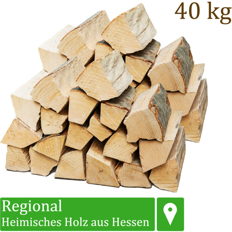 Flameup - Bois de chauffage Sélection 5 - 500 kg Pour Poêle et Cheminée Brasero Grill Panier à Feu Bûches de Bois de Hêtre 25 cm