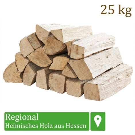 Bois de chauffage Sélection 5 - 500 kg Pour Poêle et Cheminée Brasero Grill Panier à Feu Bûches de Bois de Hêtre 33 cm Flameup