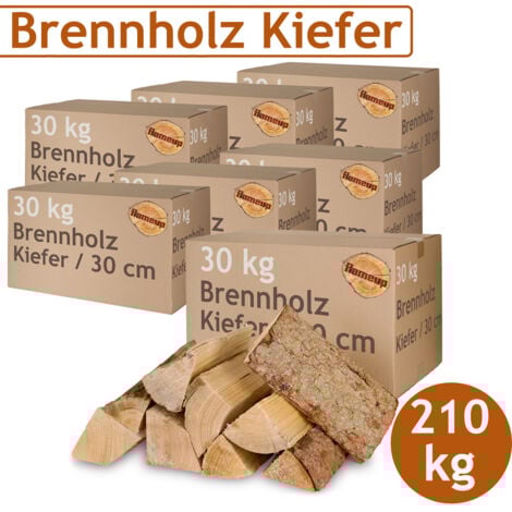Bois de pin 5-500 kg Bois de chauffage 30 cm Pour Poêle et Cheminée Brasero Grill Panier à Feu Bûches Flameup