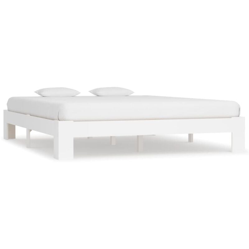 Vidaxl - Cadre de lit marron 160x200 cm bois de pin massif