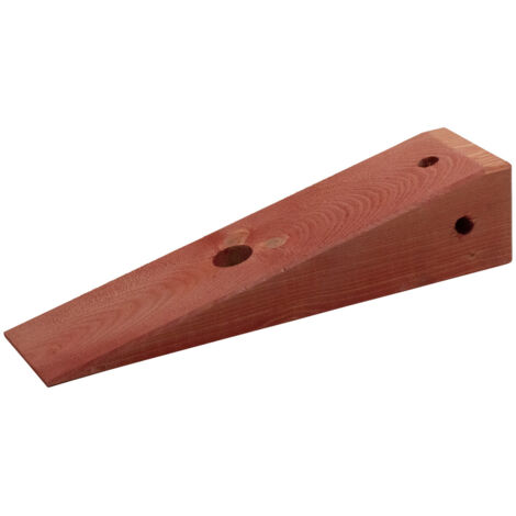 Bois d'échafaudage EGS, cale en bois glacé rouge 10 x 12 x 45 cm