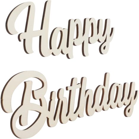 Bois Happy Birthday Suspendre D coration Murale Stable et