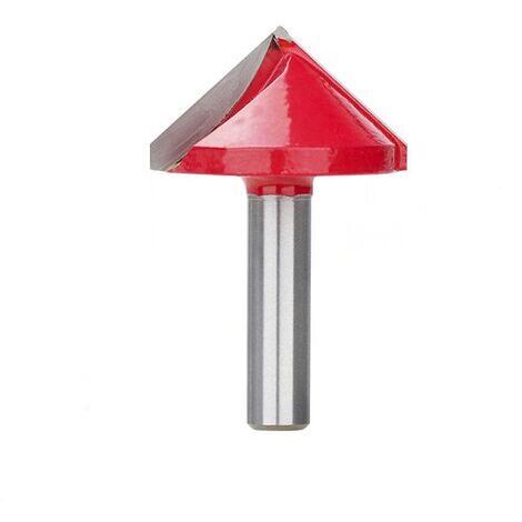 Bois Toupie 8 mm Shank V Forme 3D Gravure Bit 90 degrés en carbure Fin Mill Diamètre 22 32mm bois Fraise-8x32mm 90D