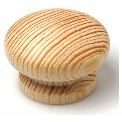 Boite 10 Boutons Bois D44 Pin Brut Ref 7-254 97