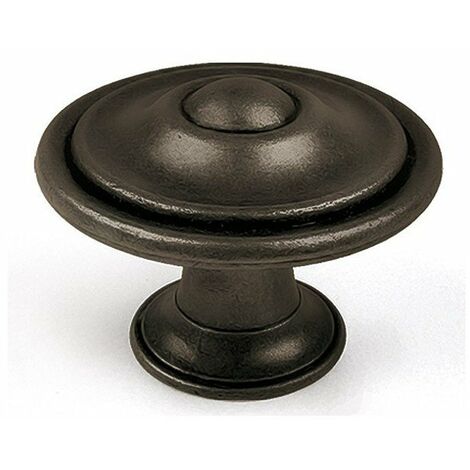 Boite  x6 boutons metal d 35mm vieux laiton ref 2-3110 32