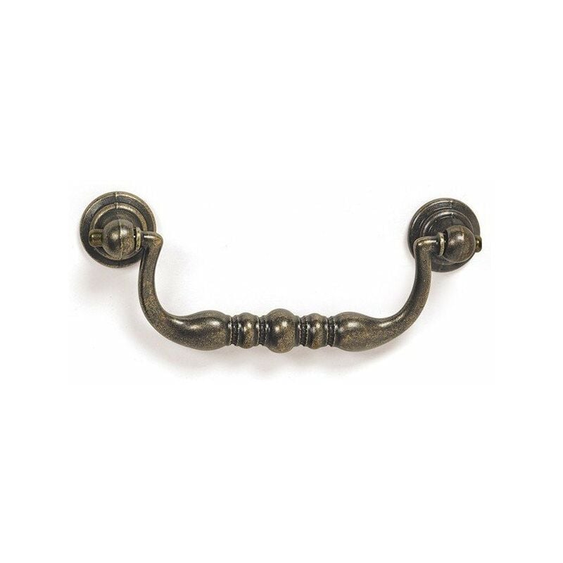 REI - Poignees abatant zamak l96 vieux laiton ref 7-3510 32