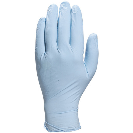 Gants jetables Nitrile bleu 5900 poudré AQL15(100 gts