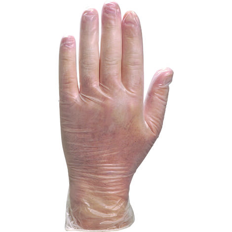 BOITE 100 GANTS JETABLES DELTA PLUS VINYLE - V13710  T6,5