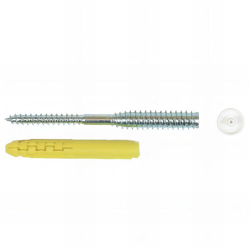 100 Vis et chevilles Top-Roc d. 6 x l. 150 mm et filet l. 45 mm pour menuiseries pvc