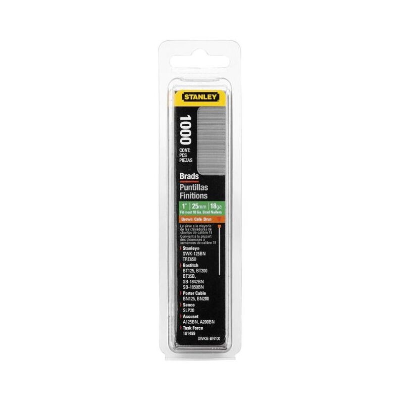 Boîte de 1000 clous type J 15mm STANLEY 1 SWK BN0625T