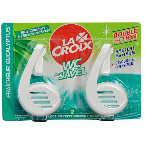 Boîte 2 blocs WC La Croix parfum eucalyptus