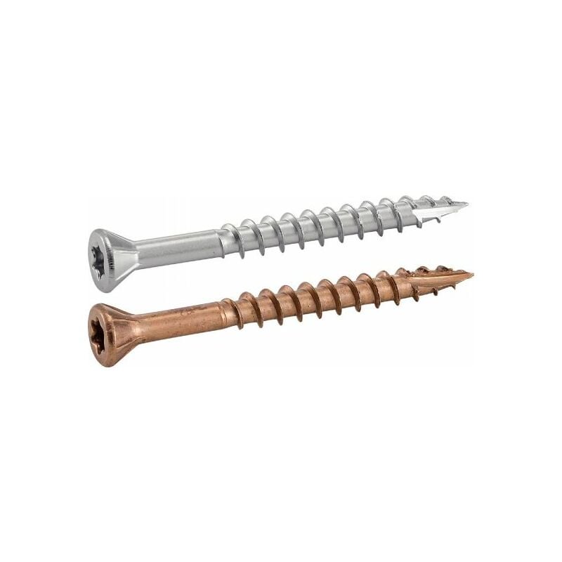 Vis terrasse tête fraisée réduite six lobes - Inox A2 5x100 mm - Boîte de 100