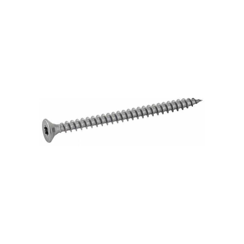 Vis à bois agglomere tête fraisée six lobes - Filetage total - Inox A2 5x100 mm - Boîte de 100