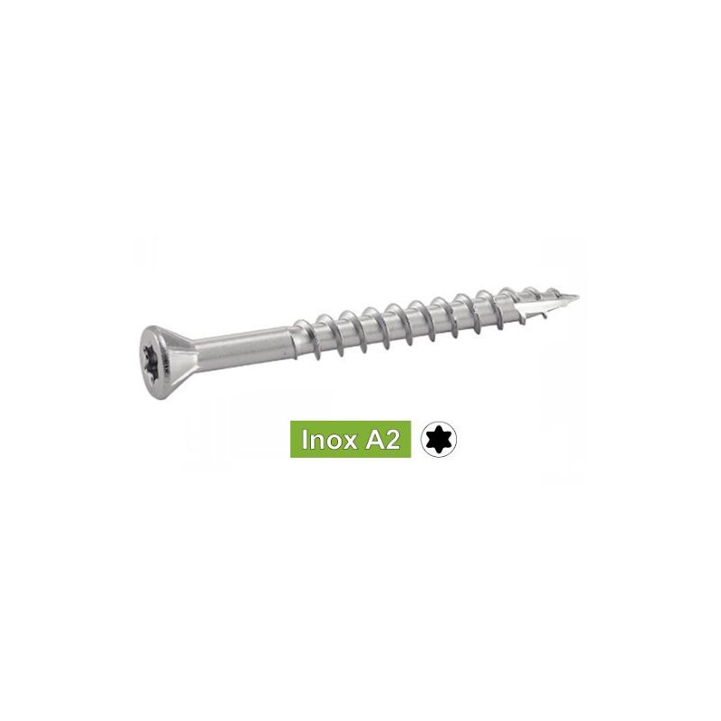 Acton - Vis terrasse inox A2 'bois durs' 4,5 x 60 - Boîte de 200