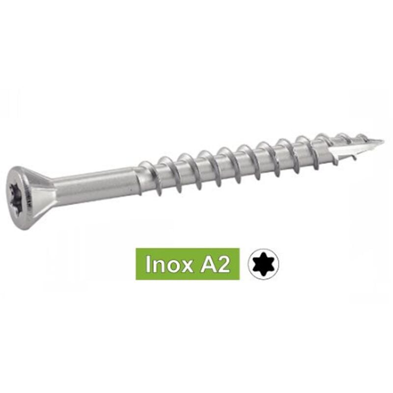 Vis agglo Acton Tête fraisée - tx - Inox A2 - Filetage partiel - 5 x 50/32 mm - Boîte de 200