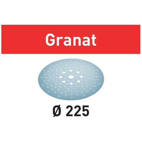 Boîte 25 disques abrasifs Granat STF D225 mm Grain 180 - Festool 205660