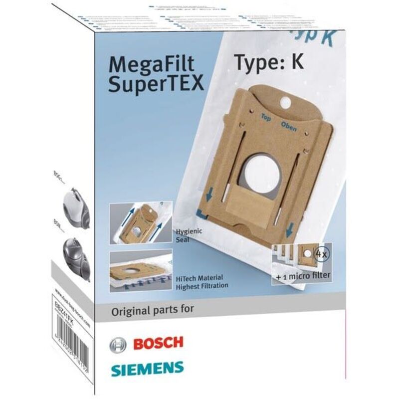 SIEMENS Sacs aspirateur type k par 4, 00468265 pour Aspirateur 