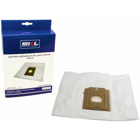 Boite 5 sacs type K compatible +micro filtre